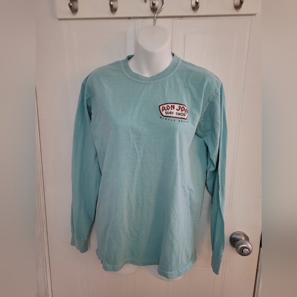 Ron Jon Surf Shop Light Blue Long Sleeve Shirt Small
